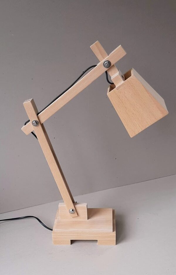 Design tafellamp (beukenhout) - Afbeelding 4