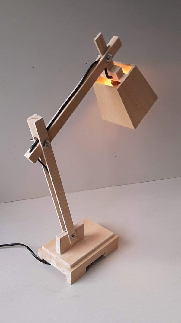 Design tafellamp (beukenhout) - Afbeelding 3