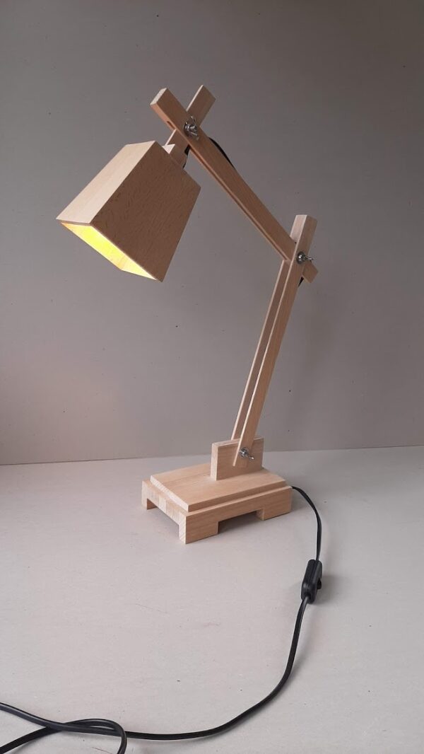 Design tafellamp (beukenhout) - Afbeelding 2