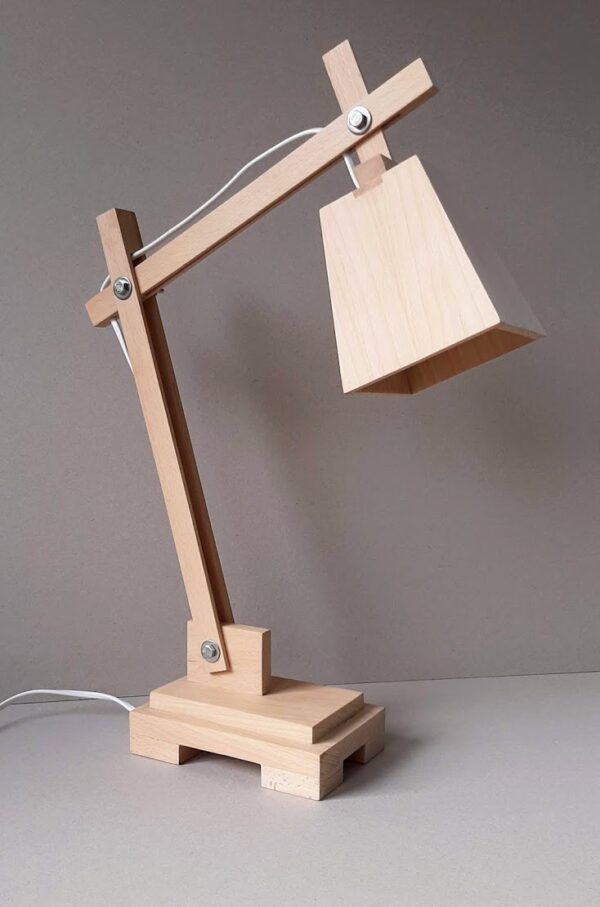 Design tafellampje (beukenhout) - Afbeelding 4