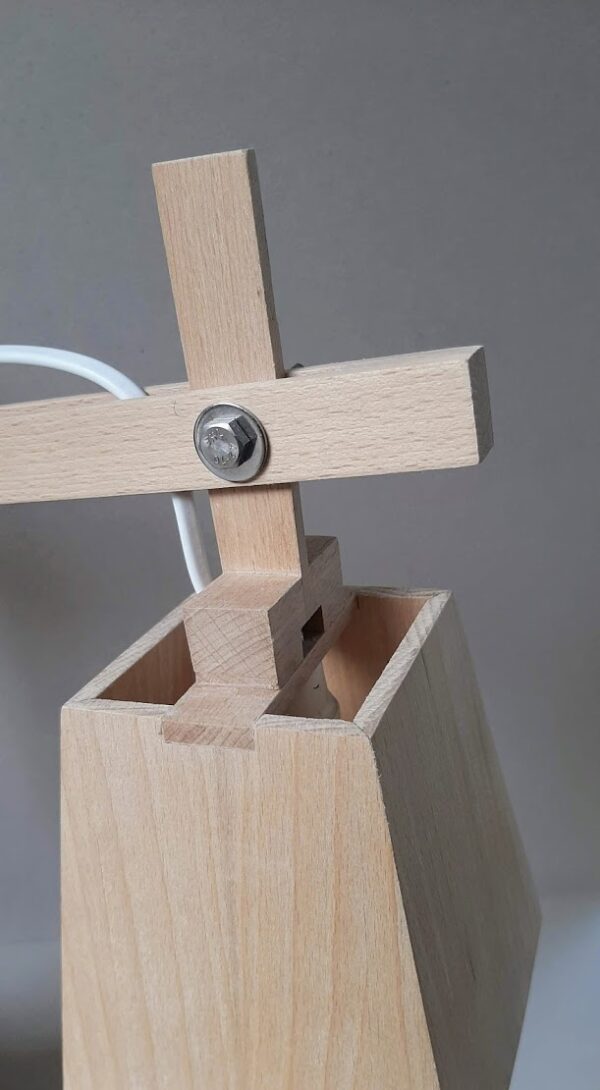 Design tafellampje (beukenhout) - Afbeelding 3