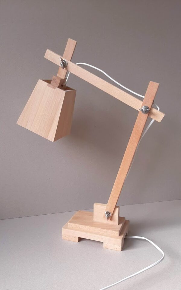 Design tafellampje (beukenhout) - Afbeelding 2