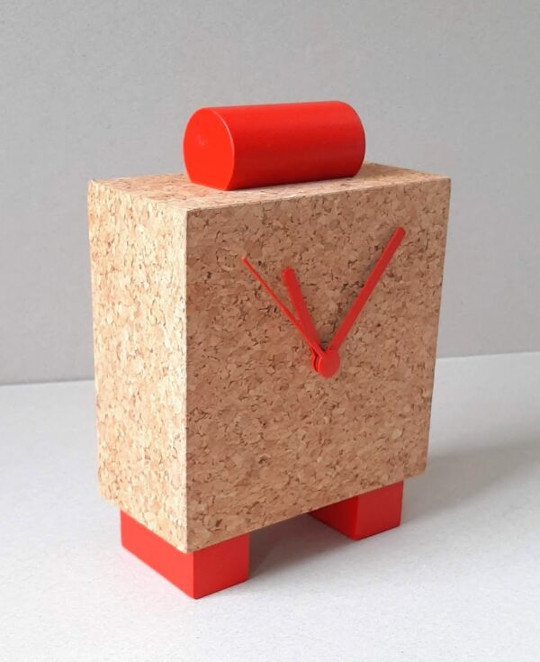 Design tafelklok (kurk en rode wijzers) - Afbeelding 2