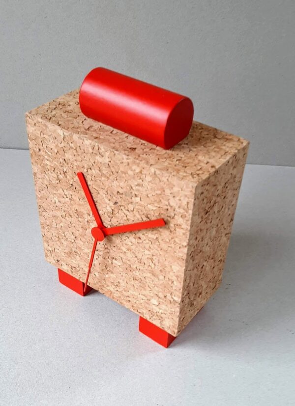 Design tafelklok (kurk en rode wijzers) - Afbeelding 3