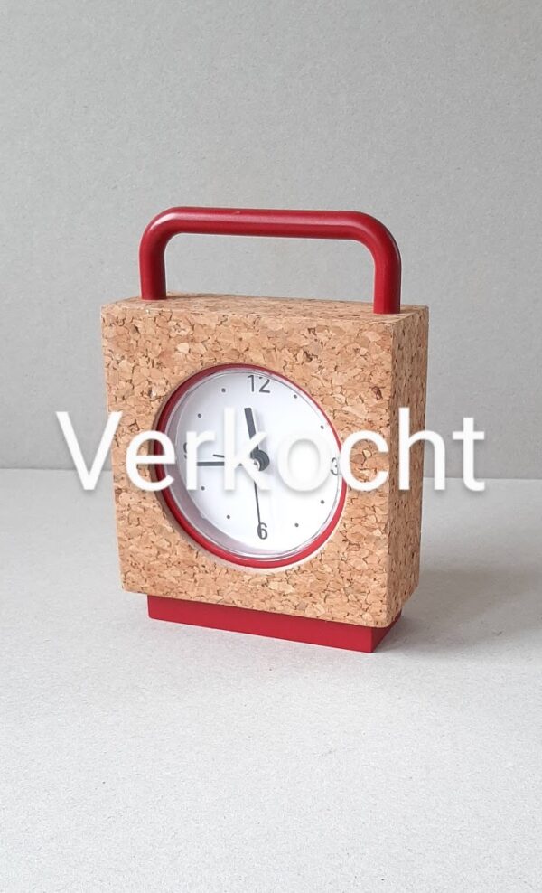 Design wekker met kurk