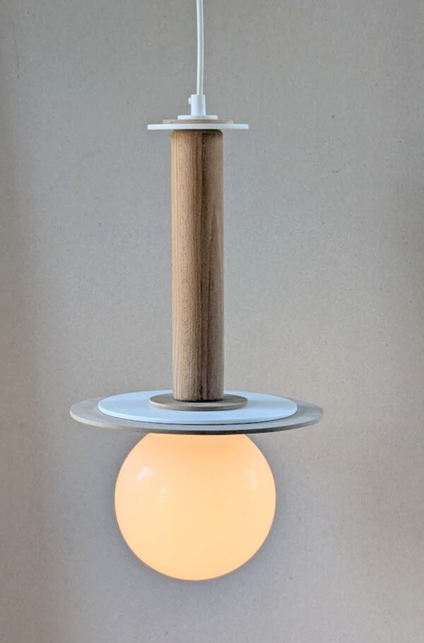 Design hanglamp in naturel kleuren - Afbeelding 5