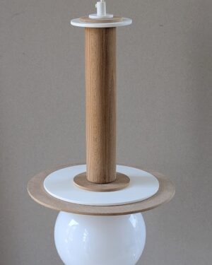 Design hanglamp in naturel kleuren