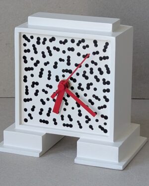 Design tafelklokje met Memphis print 20252