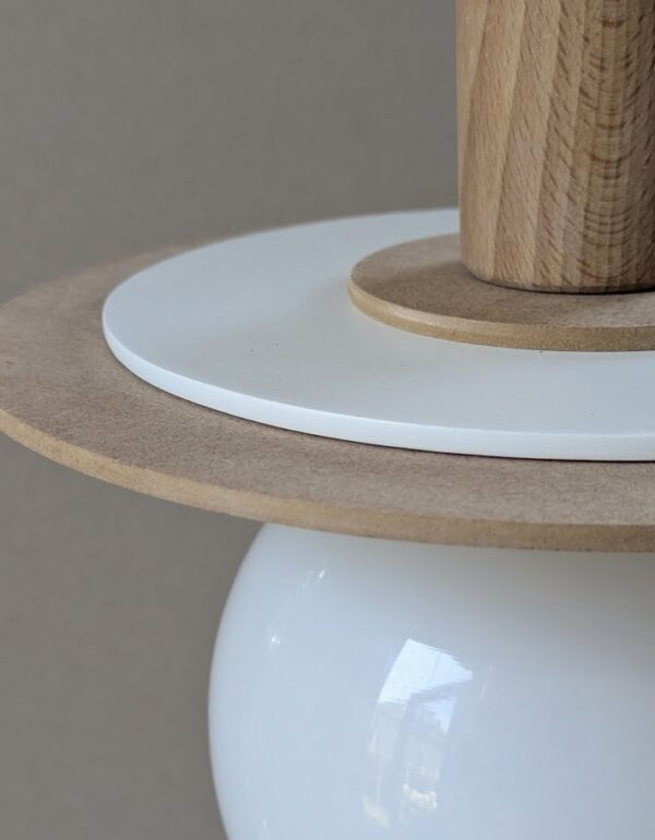 Design hanglamp in naturel kleuren - Afbeelding 3
