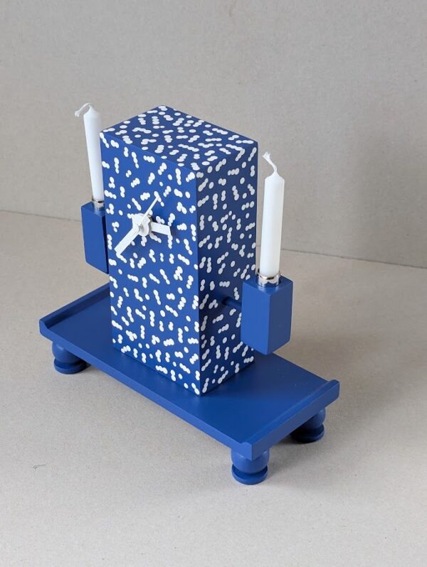 Blauw klokje met Kaarsen - Afbeelding 4